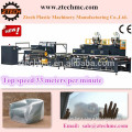 3 Layers multilayer down blowing water cooling air bubble film making Machine ztech ZT150-3S with high speed